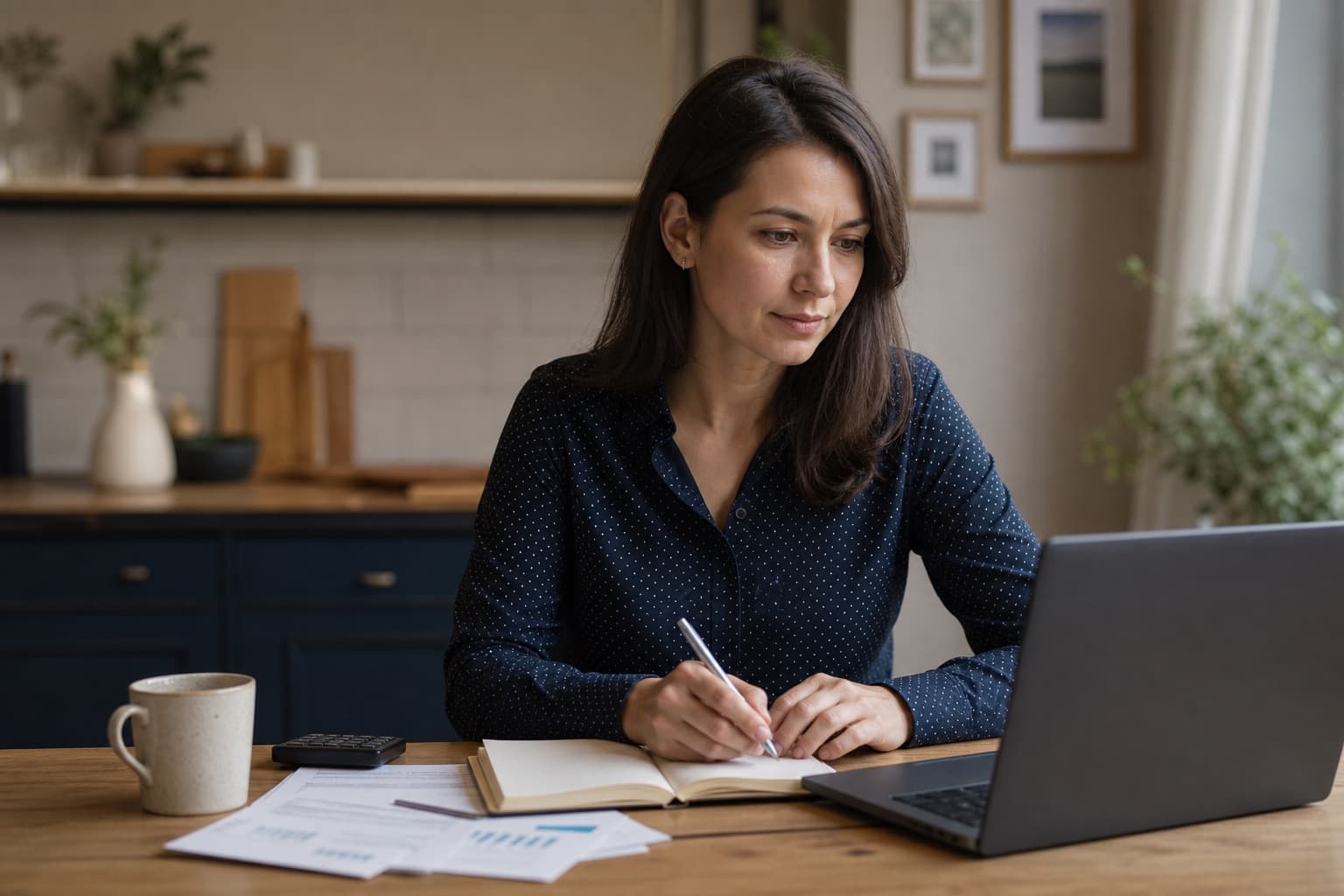 Client planning her next financial step